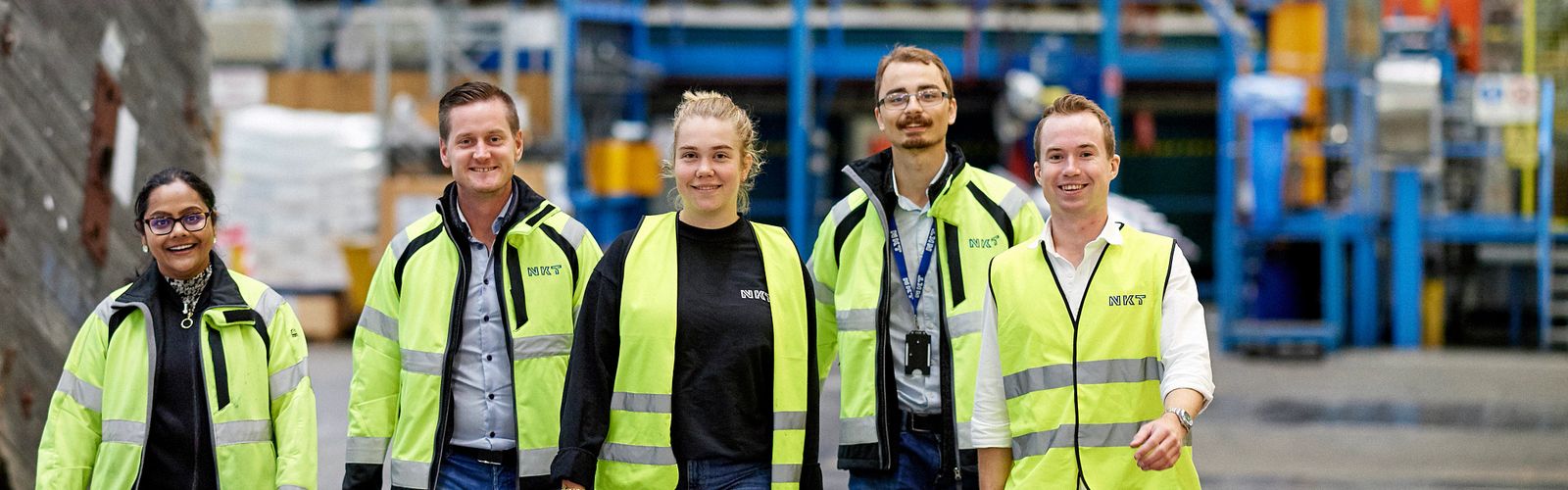 Image of trainees in production in Karlskrona