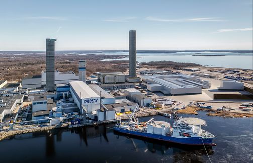 NKT site in Karlskrona with all three towers and NKT Victoria