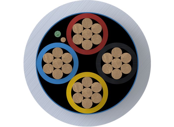 Intruder alarm cables cross-section