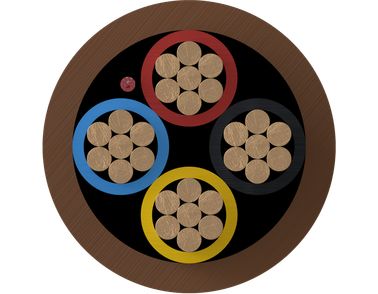 Intruder alarm cables cross-section