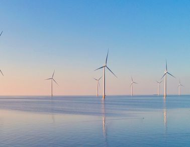 Green, sustainable, windmill